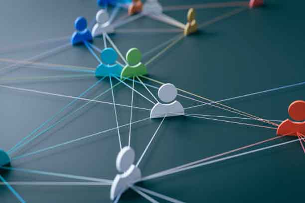 Symbolbild für vernetzte Organisationen